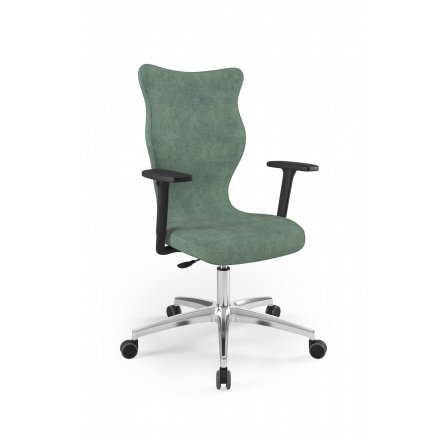 Křeslo kancelářské otočné  PERTO PLUS , leštěný hliník Cloud 23 velikost 7