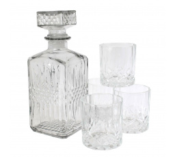 Sada na whisky Verre karafa a 4 sklenice