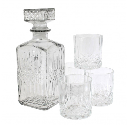 Sada na whisky Verre karafa a 4 sklenice