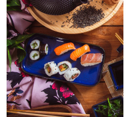 Platter OKINAWA námořnická modrá 13x25 cm 893693