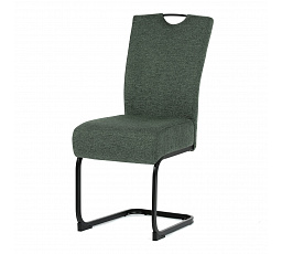 Jídelní židle, zelená, látka, DCL-E2008 GRN2