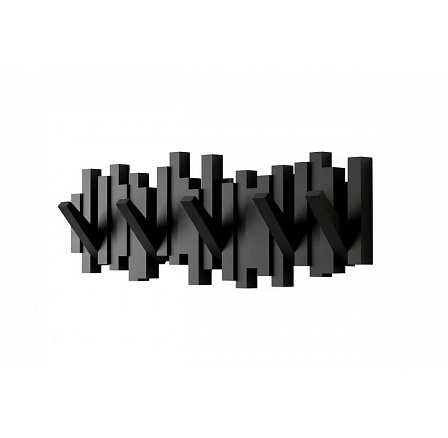 Nástěnný věšák - černý W11-FX