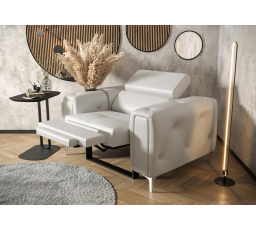 Křeslo ORION , relax přírodní kůže - přírodní kůže - volitelná barva