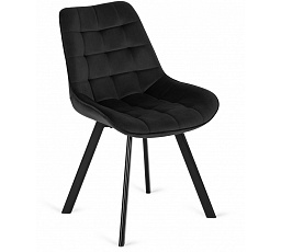 Židle RICK Černá Sametová