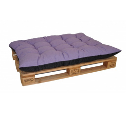 Paletový sedák / zahradní matrace fialový melír