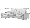 Rohová sedací souprava LUSSO, Soft 11/Soft 17 Univerzální 