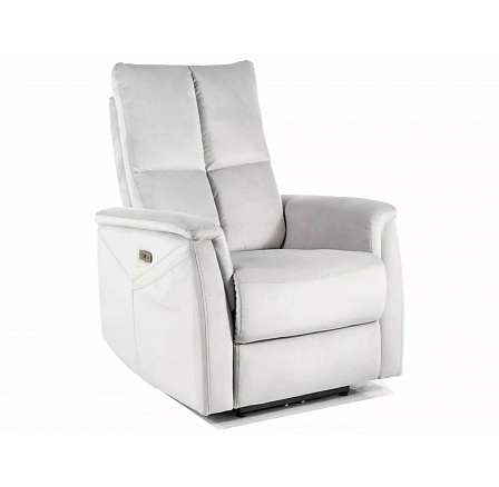 Polohovatelné křeslo NEPTUN M, Světle šedý Bluvel 03 Polohovatelné křeslo NEPTUN M, Světle šedý Bluvel 03