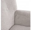 Křeslo MOSS TEDDY BOUCLE světle šedé 70x95 cm