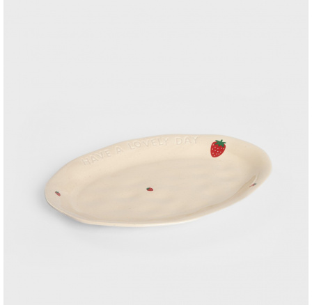 Platter ISERNIA oválný s jahodami 30x20 cm 740381