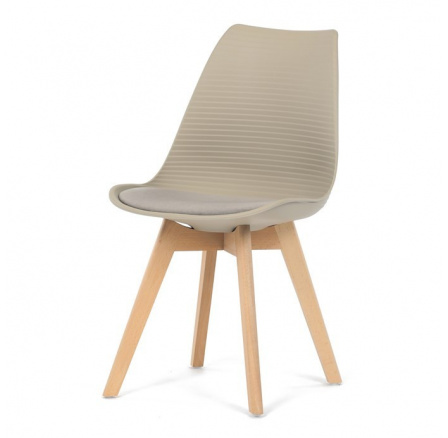 Jídelní židle, hnědá, plast, CT-X7055 CAP