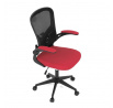 Kancelářská židle, houpací mechanismus, červená, KA-V317 RED