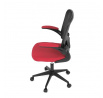 Kancelářská židle, houpací mechanismus, červená, KA-V317 RED