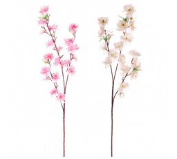 Třešeň - umělá kvetoucí větvička, mix 2 barev, cena za 1 ks