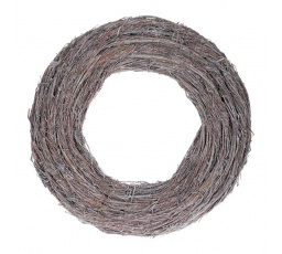 Věnec proutěný - pr. 50 cm, šedá barva
