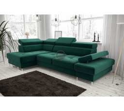 Rohová sedací souprava GALAXY MINI 170x280 - zelená , levá