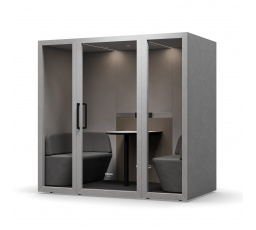 Akustická budka do kanceláře INBOX pro 4 osoby 2200 x 2200 x 1220 mm