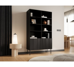 ISLA regál 100 černý mat (1 ks)=2 str. )