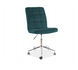 Kancelářská židle Q-020 Velvet, zelená Bluvel 78
