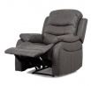 Polohovací křeslo, šedá, látka vintage, TV-4086 GREY