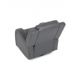 Polohovací křeslo, šedá, látka vintage, TV-4089 GREY