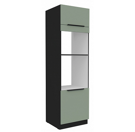 Kuchyňská skříň ARIA - 60 DPM-210 2F, Černá/Aquamarine Kuchyňská skříň ARIA - 60 DPM-210 2F, Černá/Aquamarine