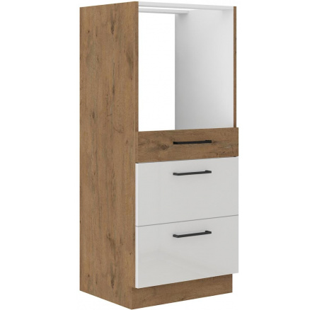 Kuchyňská skříňka Vega 60 DPS 145 3S dub lancelot/bílý lesk