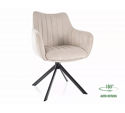 Jídelní židle AZALIA VELVET, Světle Béžový Bluvel 30/Černá
