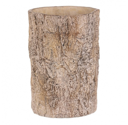 Obal betonový - imitace dřevěné kůry, vel. L, hnědý Obal betonový - imitace dřevěné kůry, vel. L, hnědý