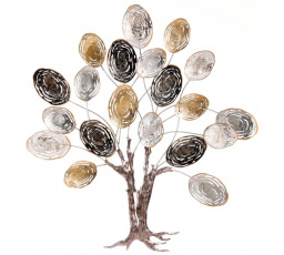 Strom kovový - nástěnná dekorace