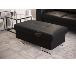 Taburet  s uložným prostorem GALAXY 100×55 cm přírodní kůže - volitelný odstín 