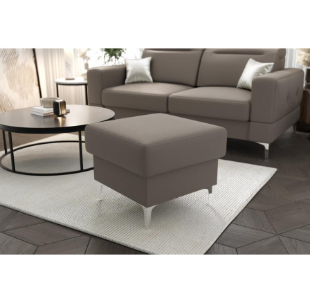 Taburet MALIBU 55x55 cm přírodní kůže - přírodní kůže - volitelná barva Taburet MALIBU 55x55 cm přírodní kůže - přírodní kůže - volitelná barva