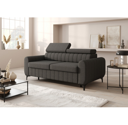 Sofa ZOYA 180 cm s italským rámem - tmavě šedá Sofa ZOYA 180 cm s italským rámem - tmavě šedá