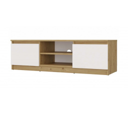 Tv komoda Malvína 120, dub artisan/bílá