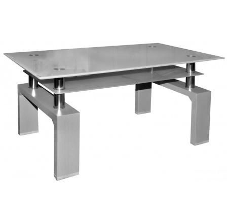 Konferenční stolek A 08-3 šedá/šedé horní sklo