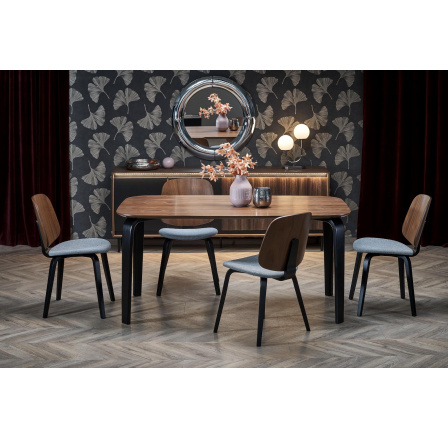 Jídelní stůl PEDRO, Ořech/Černá