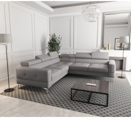 Rohová kožená sedací souprava TOSCANIA MAX 250×250 - pravá, pravá kůže - volitelná barva