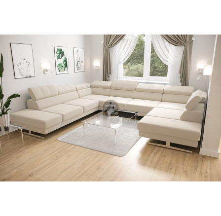 Rohová sedací souprava EMPORIO MAX I 300X350X220 - levá, béžová Rohová sedací souprava EMPORIO MAX I 300X350X220 - levá, béžová