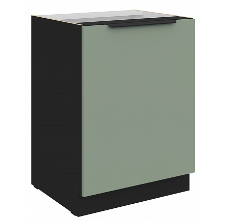 Dolní skříňka ARIA - 60 D 1F BB, Černá/Aquamarine Dolní skříňka ARIA - 60 D 1F BB, Černá/Aquamarine