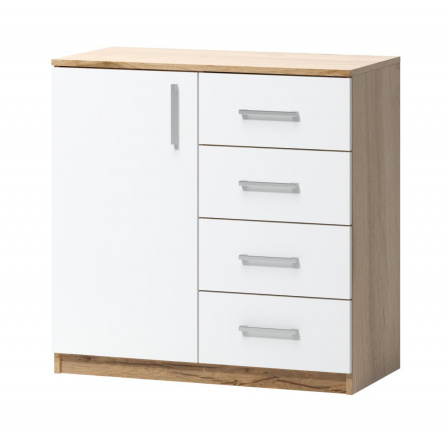 Komoda Fatra 02 1d4s dub wotan/bílá
