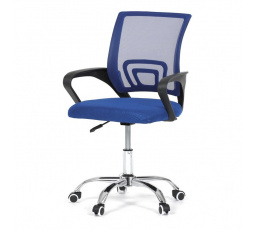Dětská židle, houpací mechanismus, modrá síťovina, KA-L103 BLUE