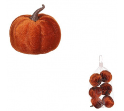 Dýně plastová s látkou, barva hnědá, cena za balení (6 ks)