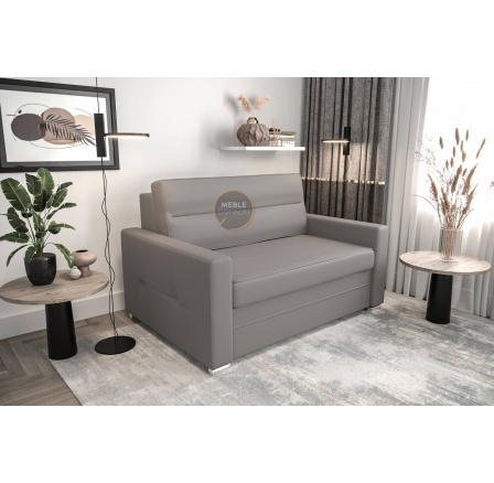 Sofa s funkcí spaní ARTE I 140cm - přírodní kůže - Šedá kůže