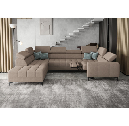 Rohová sedací souprava PORTO MAX I , relax 225X350X193 cm - levá, volitelný odstín Rohová sedací souprava PORTO MAX I , relax 225X350X193 cm - levá, volitelný odstín