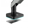 Držák na monitor 49 palců, šedo-černý LED RGB X-ARM