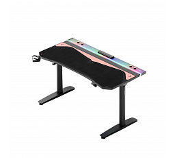 Herní ochranná podložka na stůl, velká Diablo X-Forge Black Akira Pink 140 x 52 cm