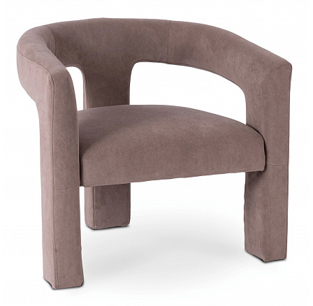 Křeslo Relaxační LILLE Béžové Sametové