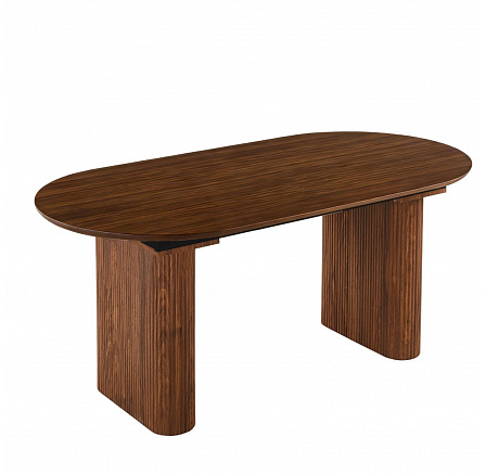 Stůl OVAL Rozkládací 180-220 cm Ořech