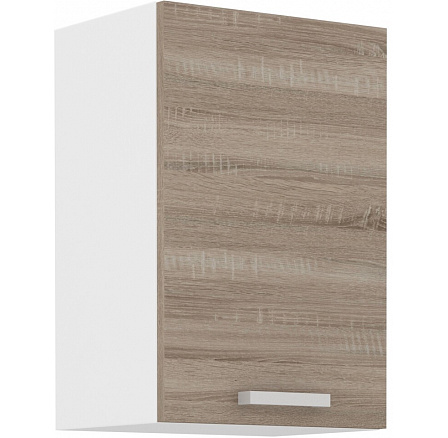 Horní skříňka DAVIS - 40 G-60 1F, Bílá/Dub Sonoma Trufla