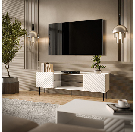 TV komoda LUCCA 180 2D, bílá TV komoda LUCCA 180 2D, bílá