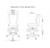 Židle ergonomické dětské Petit , šedá Storia 32 velikost 4